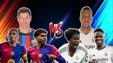 Real Madrid Vs Barcelona Legends Comparison ll Lewandowski vs Mbappe ll Vinicius Vs Raphinha