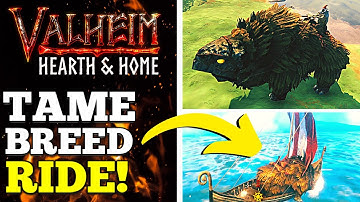 How To Tame, Breed & Ride Lox in Valheim! +BOATS!?