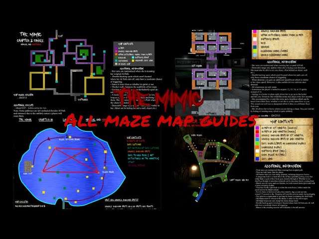 Here are every the mimic ch 1 to 3 revamp mazes map (not mine) : r/TheMimic
