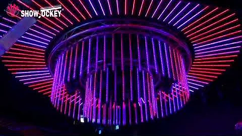 3D DMX Tube and scenografix of showjockey