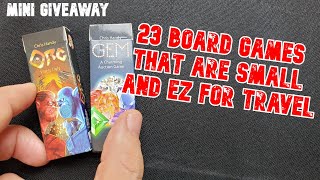23 Board Games that are small and easy for travel