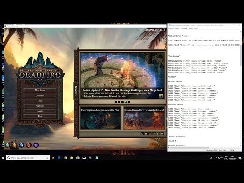 Pillars of Eternity 2 Deadfire Console Commands Attributes Skills + Wizard Abilities Tutorial 2019