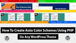 How To Create an Auto Color Schemes on Any WordPress Theme Using PHP | Each Post New Color ?