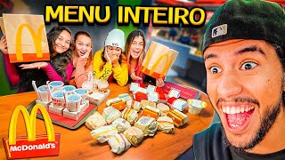 COMPRAMOS O MENU INTEIRO DO MCDONALDS!!! FICOU MUITO CARO 😱