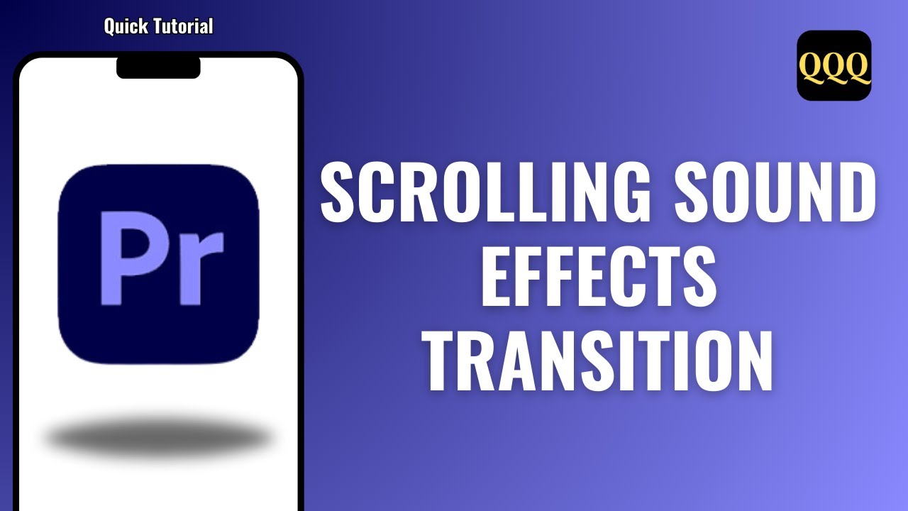 How to create SCROLLING Sound Effect TRANSITION In Premiere Pro - YouTube