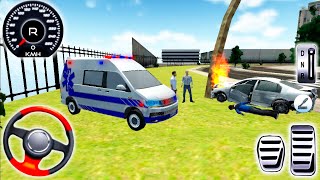 Roof Jumping Ambulance Simulator - Rescue Driver Extreme Rooftop Stunts iOS | Android Gameplay screenshot 3