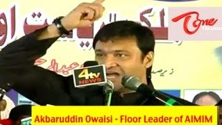 Akbaruddin Owaisi's speech at Nirmal, Adilabad Dist - Full Length Video