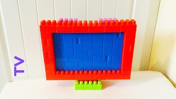 TV/Television/Building blocks for kids/Building blocks/Blocks building TV/TV lego/Blocks.