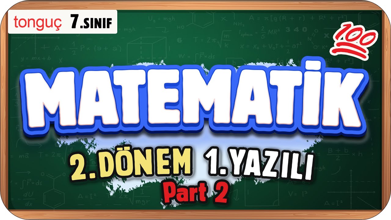 7.Sınıf Matematik 2.Dönem 1.Yazılıya Hazırlık 👉🏻 PART 2 📑 #2025