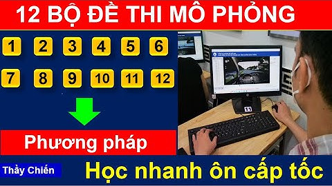 Thi mô phỏng lái xe B1 bao nhiêu câu?