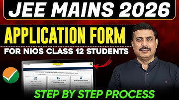 NIOS How To Fill JEE Mains Application Form 2026 🔥 Step By Step Guide for Jee Registration form 2026