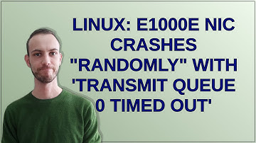 Linux: e1000e NIC crashes "randomly" with 