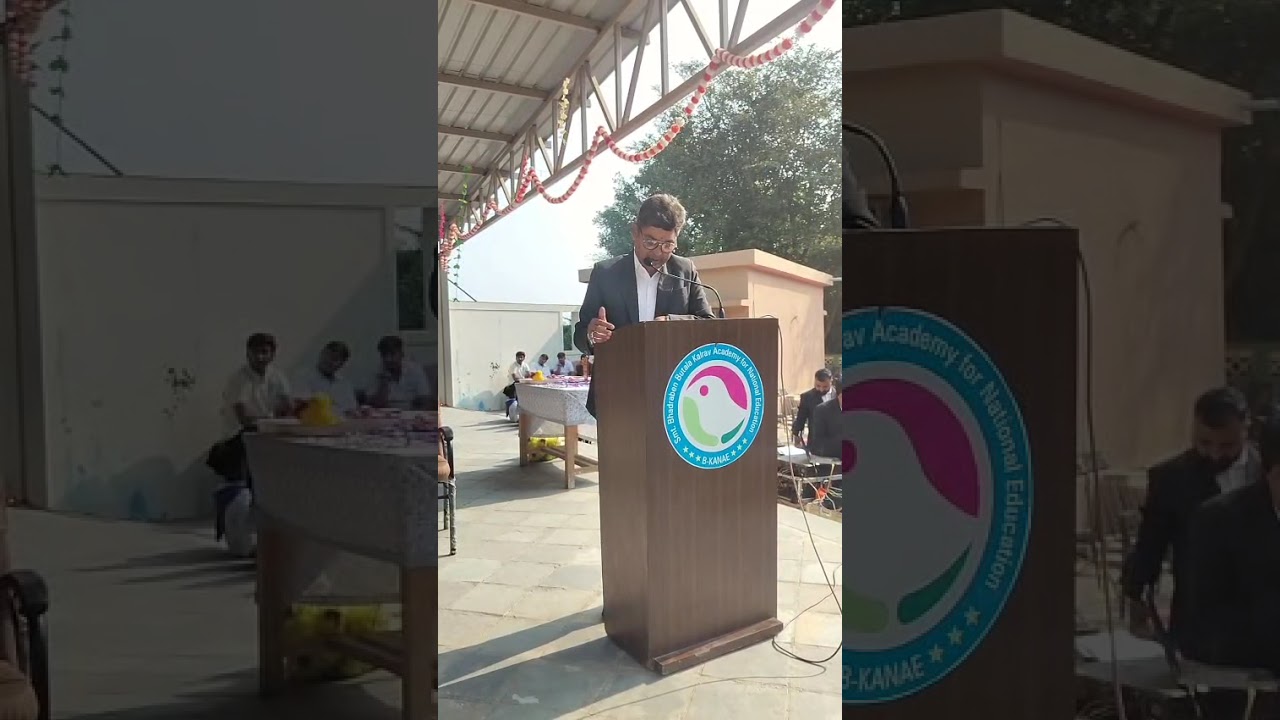 Welcome Speech On Sports Day Celebration Being The Campus Director Of B KANAE CBSE SCHOOL,MODASA....