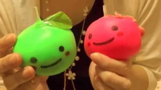 【ささやき】やわらかパンチボールリメイクでストレスボールを作ってみました 100均材料でスクイーズ
