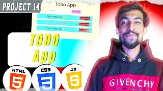 PROJECT 14 | Todo App with localstorage | @thecodethread