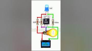 DIY Electronic Project using IRF3205 MOSFET | 12v bulb Flashing Circuit #shorts #diy