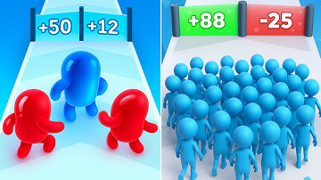 JOIN BLOB CLASH 3D Vs COUNT MASTER : Satisfying ASMR Gameplay - All Max Levels Gameplay