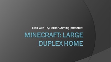Minecraft Duplex Build - Part 1