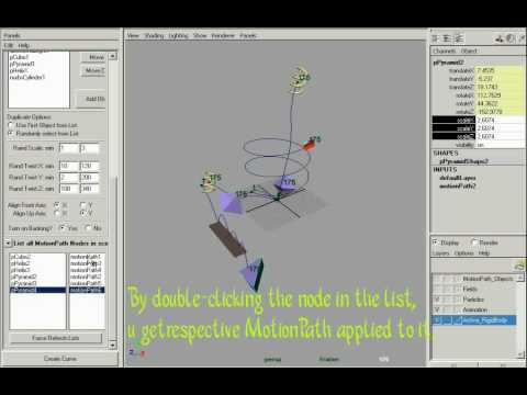 Maya MEL Script: "Plot Curve" : by SultanBal