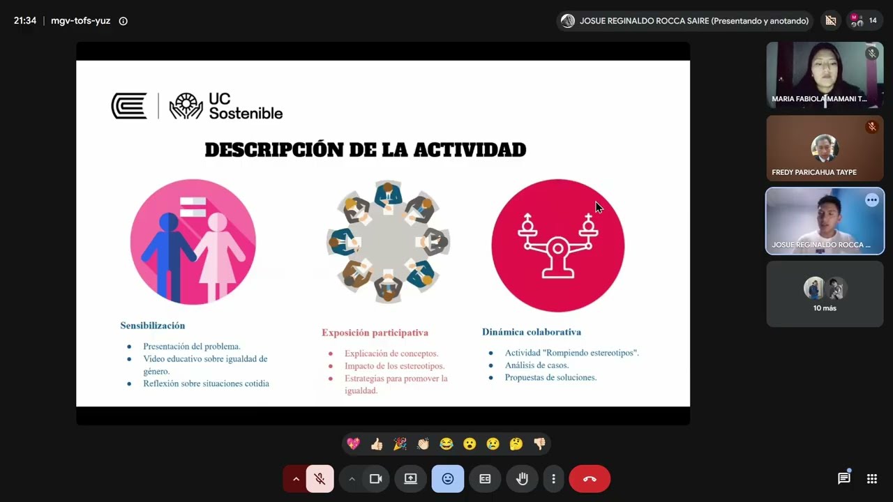 IGUALDAD DE GÉNERO - ODS 5 (ACTIVIDADES EXTRACURRICULARES)