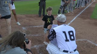 4-year-old girl battling leukemia hits ‘Home Run for Life’ at South Bend Cubs game
