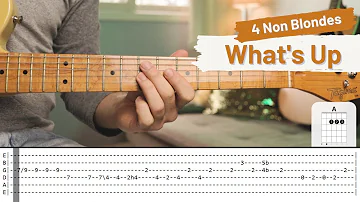 What's Up - 4 Non Blondes | Como tocar a introdução (Base Violão + Solo Guitarra)