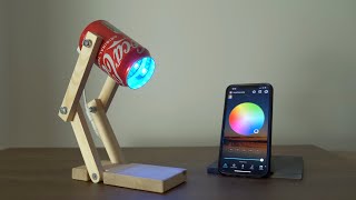 How To Connect LED lights To Your Phone, Simple DIY LED WiFi Lamp, Make At Home With Children