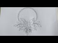 Flower Design Pattern Drawing Tutorial,simple mandala design,সুন্দর ফুলের ডিজাইন অঙ্কন Step by Step