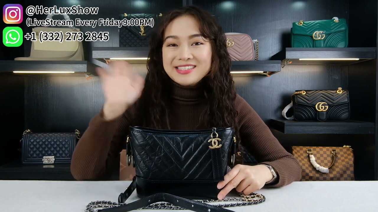 【CHANEL】GABRIELLE ミディアム ホーボー バッグ★カーフスキン CHANEL GABRIELLE HOBO BAG | Dupe Quality Review - YouTube