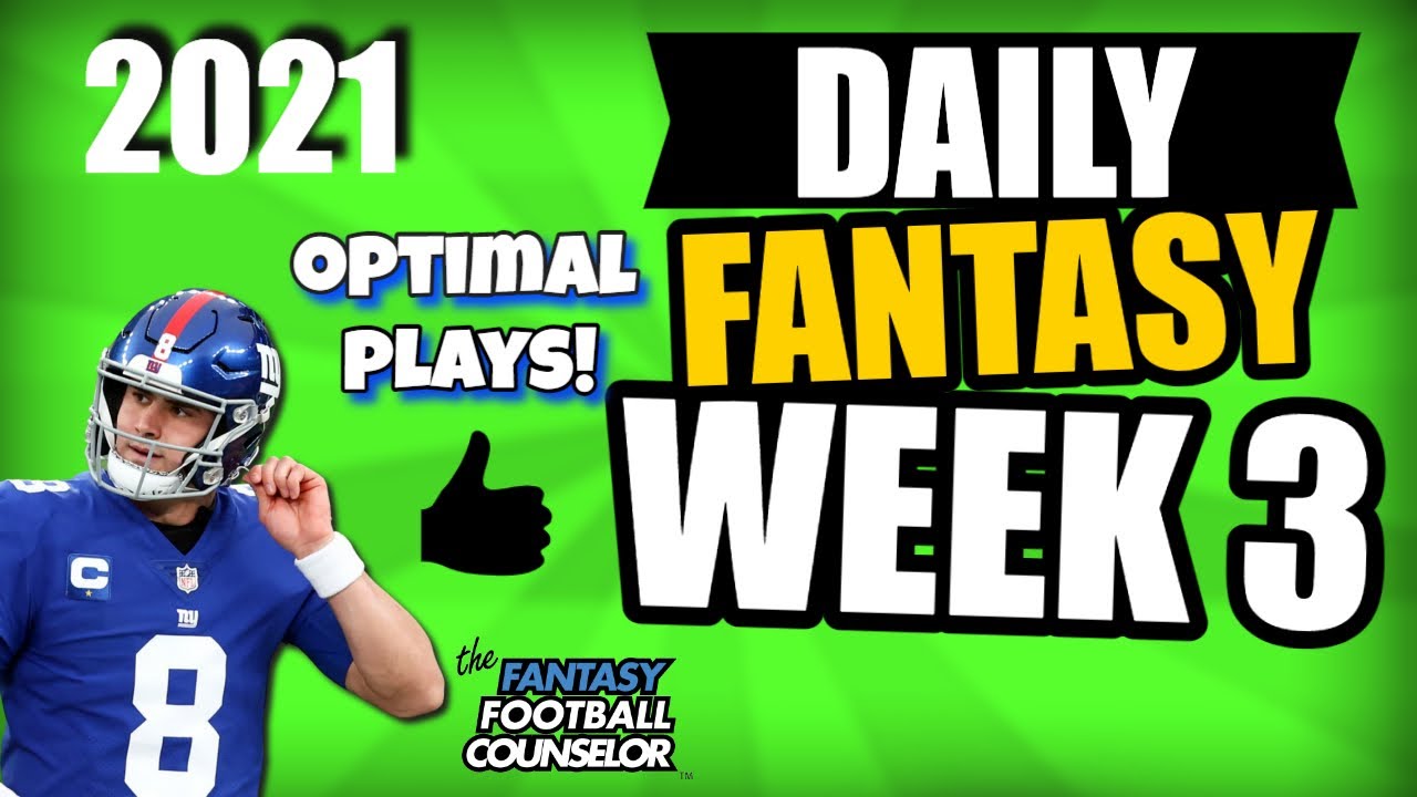 nfl-week-3-daily-fantasy-football-optimal-starts-youtube