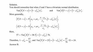 Exam P exercise for December 7, 2017