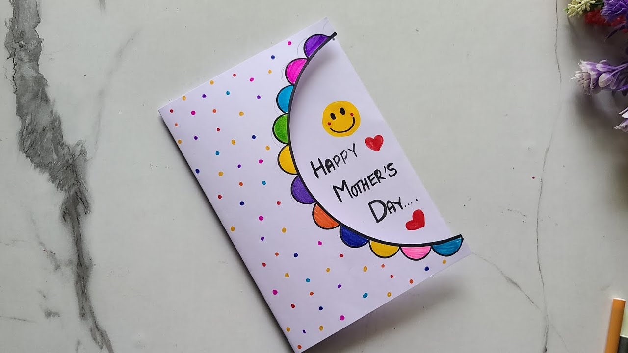 Easy Mother's day card • mothers day greeting card idea•How to make ...