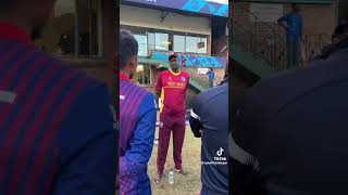 Nepali cricket team learning from West Indies player  ?shorts youtubeshorts cricket