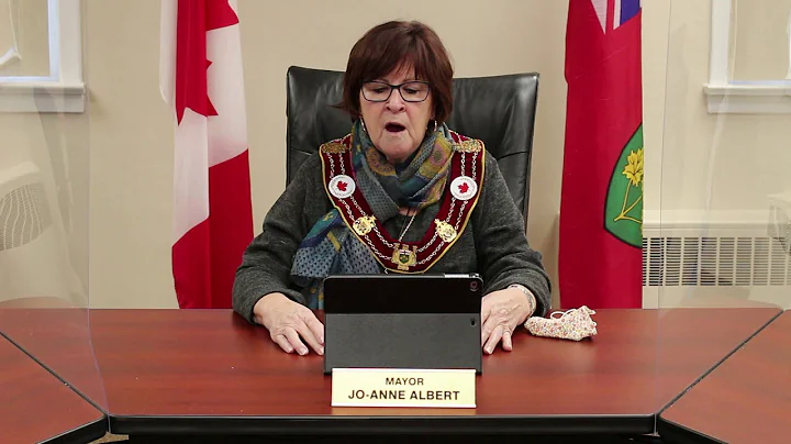 A message from Mayor Jo-Anne Albert in regards to ...