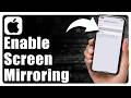 How to turn on screen mirroring on iphone