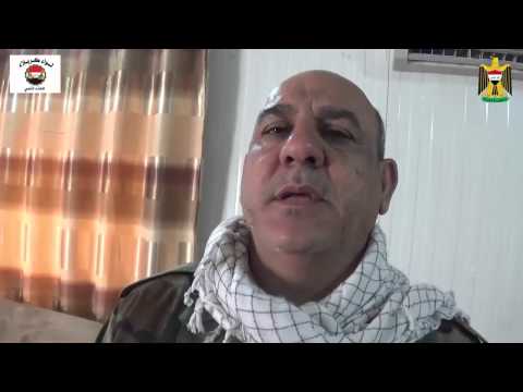 المجاهد البطل ابو صادق الحلي اثناء زيارته لمقر اللواء التاسع للحشد الشعبي لواء كربلاء