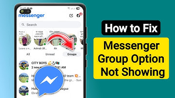 How To Fix Messenger Group Option Not Showing Problem 