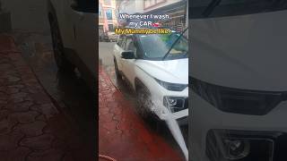 While car washing #carguy #cars #shorts #foryou (car, exter, washing, mummy, water waste, cleaning)