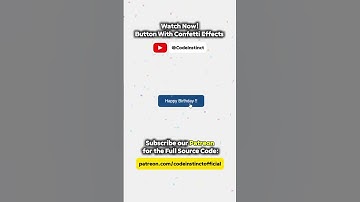 I Made a Button that Celebrates My Birthday - Confetti Animation Javascript