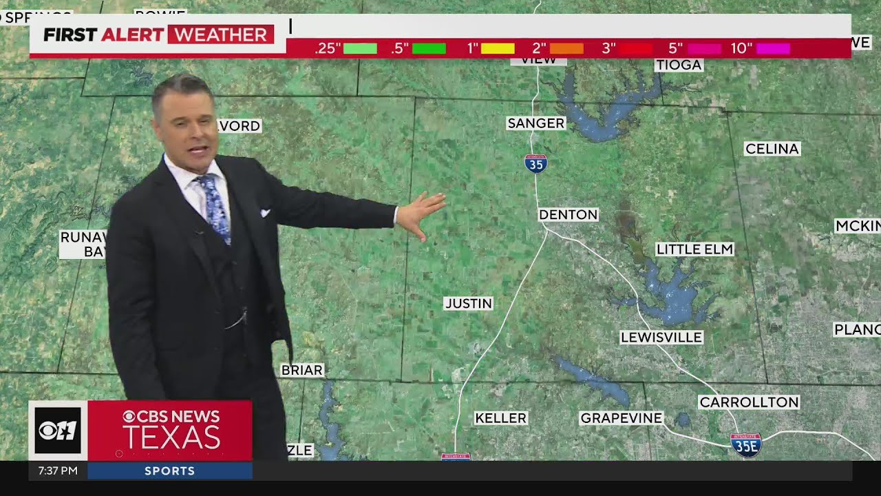 Showers linger into Friday after widespread rain - YouTube