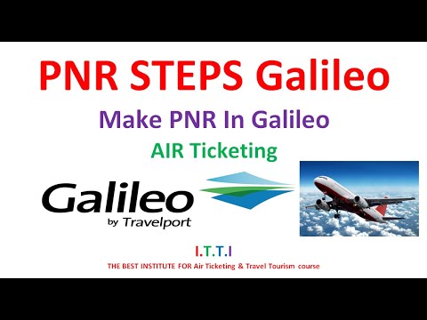 How to make PNR in Galileo | PNR Creation steps| Air Ticketing Course | GDS Galileo |Online Galileo
