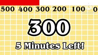 My 500 Second countdown (at the end use a celebration free to use)
