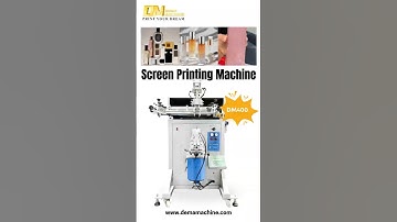 ✨DEMA Machine Semi Auto Silk Screen Printing Machine for Flat Perfume Glass Bottle