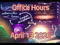Double affine Hecke algebras Office Hours | April 13 2026