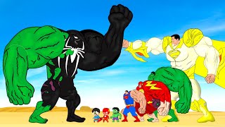 Evolution Of SUPERMAN GOLD & SPIDERMAN Vs Evolution Of HULK VENOM : Who Is The King Of Super Heroes?