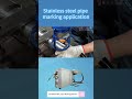 Handheld Fiber Laser Marker - Stainless Steel Tube Marking Applications #fiberlaser  #handheldlaser
