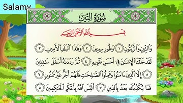 سورة التين للاطفال Surah Al-Teen For Kids