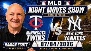 Twins vs. Yankees MLB Betting Odds & Picks, 7/4/26 | Night Moves Show