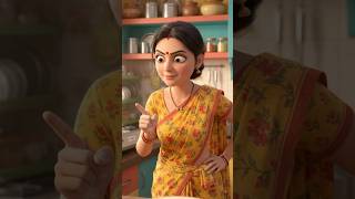 Mom vs Daughter Comedy Scene 🌶️ | Funny Script#3danimation #youtubeshorts #youtube #viral #comedy