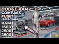 Fix Your Dead Compass! 2013-2018 Dodge Ram Compass Module Fuse Location
